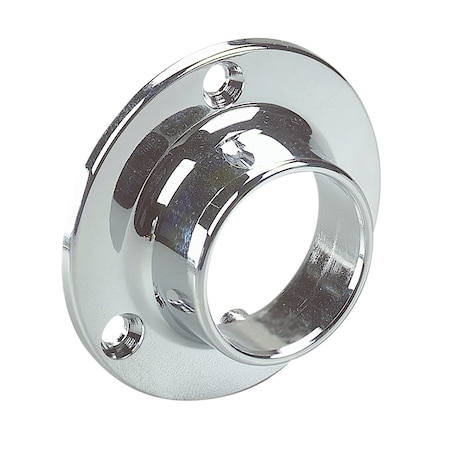 Knape & Vogt Knape & Vogt 1-1/8 in. L X 1-5/16 in. D Polished Chrome Steel Closet Rod Flange 764 CHR